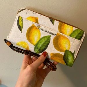 Lemon Clutch / Purse (Dana Buchman)